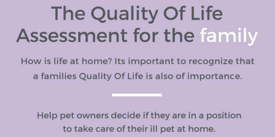 The Quality of Life Assessment for the Family With An Ill Pet